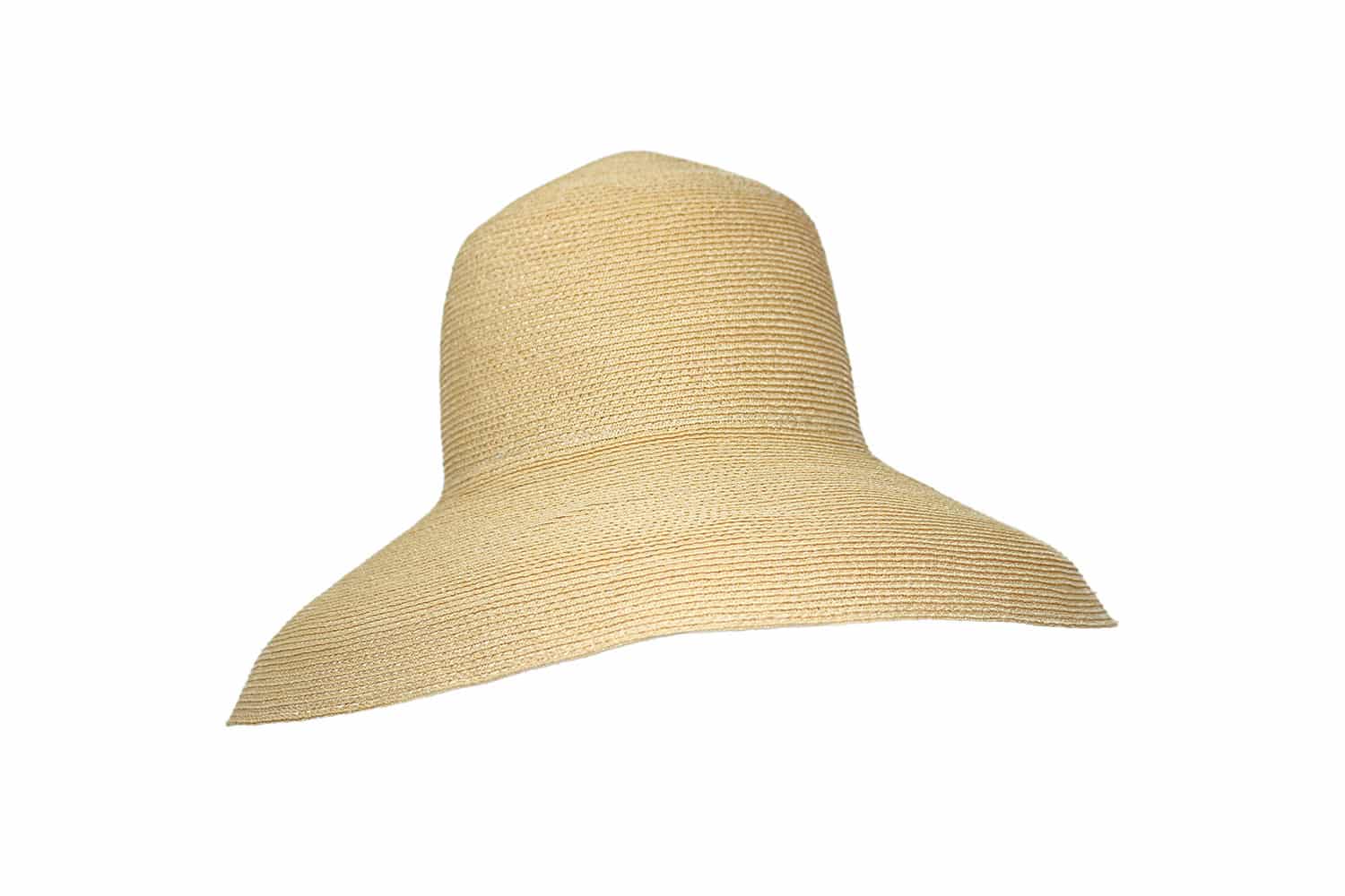 Grevi Wide Brim Sunhat ~ Abaca Manila Hemp Sun Hat Wide Round Brim Wholesale 7-Inch Wide Brim Sun Hats - UPF 50 - Los Angeles main image 3